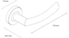 Proxima - Klamki z krótkim szyldem, biały mat