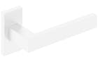 Topaz - Klamki z prostokątnym szyldem, biały mat
