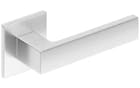 Cube Slim - Klamki z płaskim, kwadratowym szyldem Q, chrom szczotkowany mat
