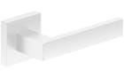 Qubik - Klamki z kwadratowym szyldem, biały mat